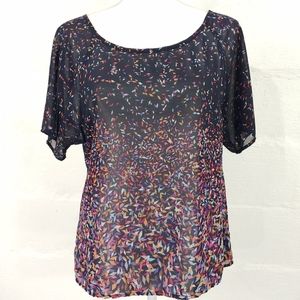 OCTAVIA SHEER PULLOVER TOP (A430)